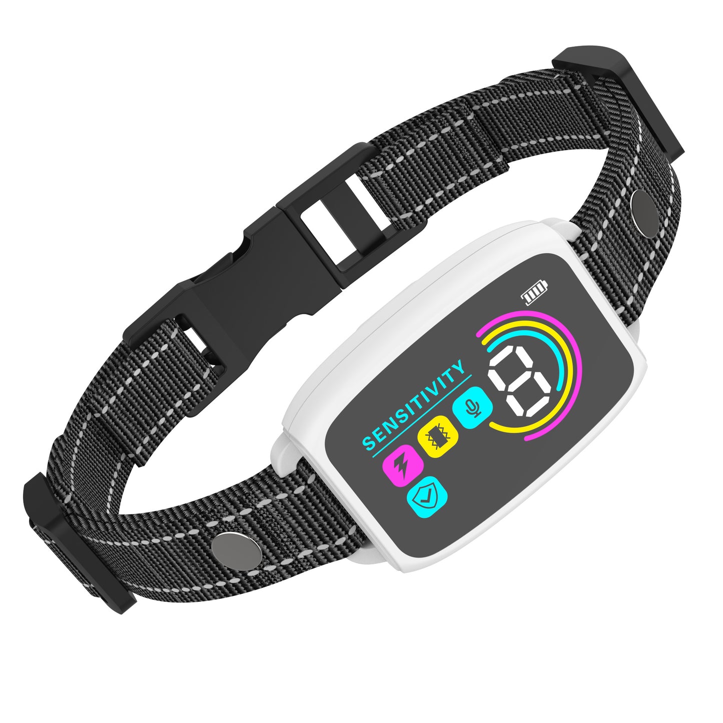 Smart Rechargeable Dog Bark Collar with AI Detection, 4 Training Modes, IP67 Waterproof Anti Barking Collar for Small Medium Large Dogs