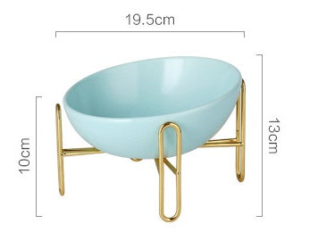 Ceramic Pet Bowl – Non-Slip Food & Water Dish for Cats and Small Dogs