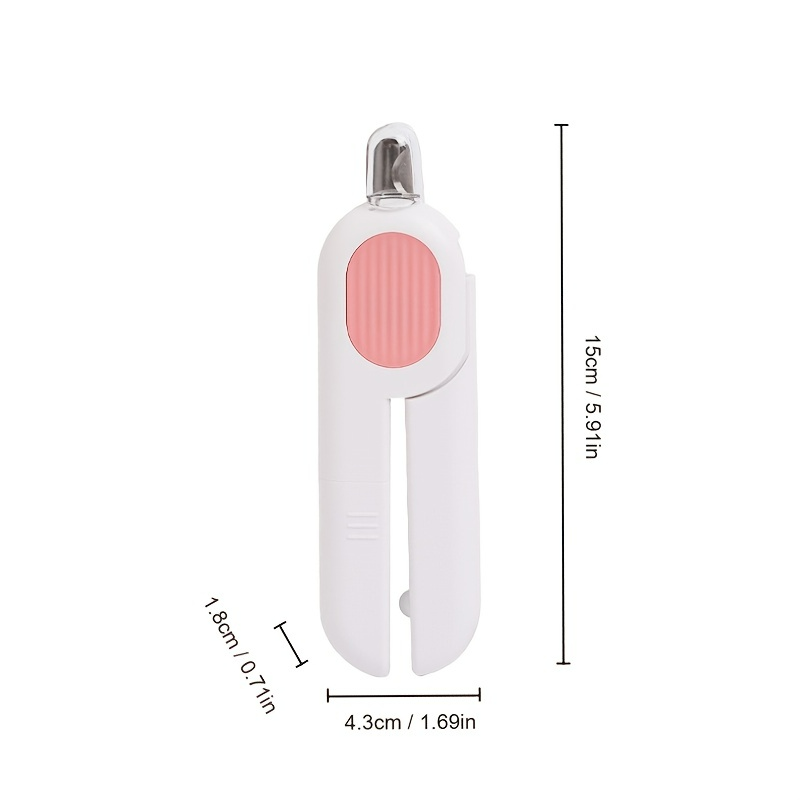 LED Light Pet Nail Cutter – Circular Safety Design for Dogs & Cats