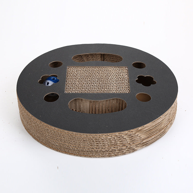 Honeycomb Corrugated Cat Scratcher Toy with Bell