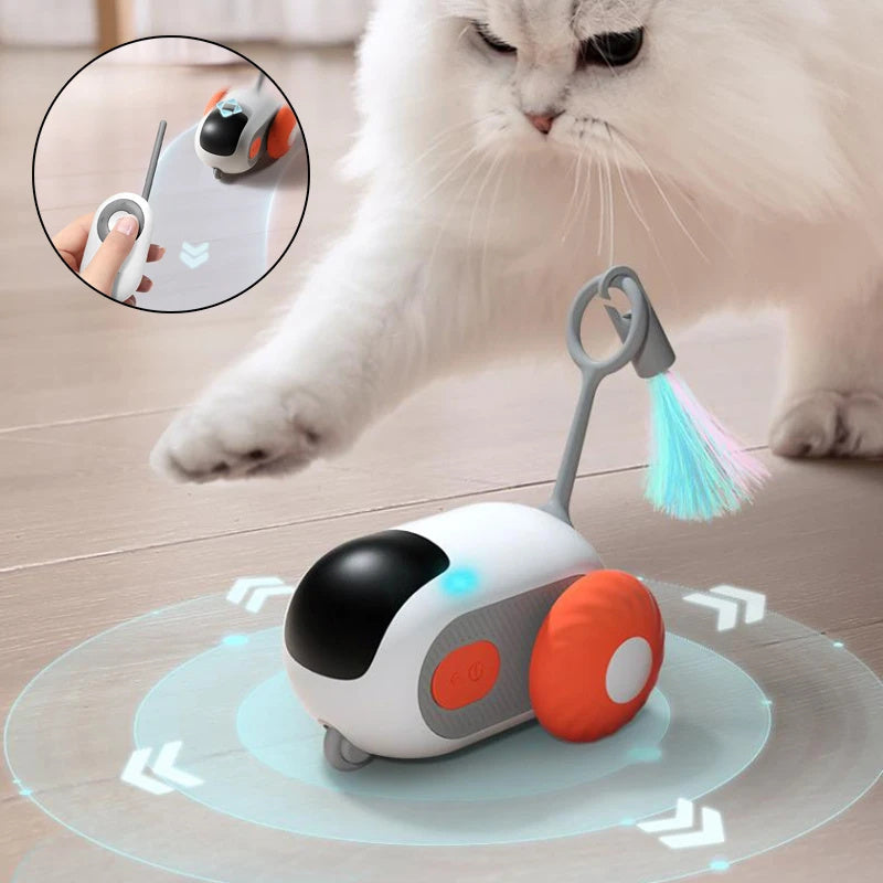 Remote Control Cat Toy Car – Automatic Chasing, USB Rechargeable