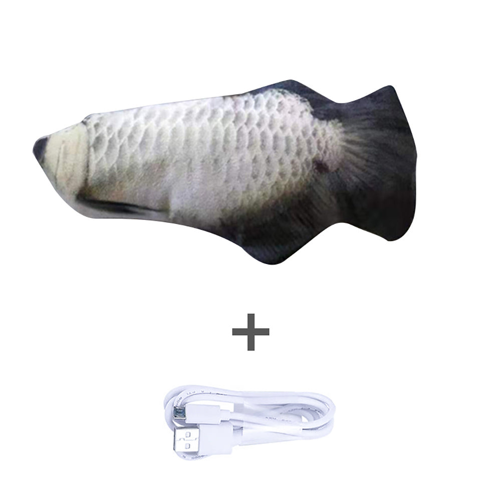 Electric Jumping Fish Cat Toy - Automatic Flopping Motion, Interactive Exercise for Indoor Cats, Kitten Play Toy (No Catnip Version)