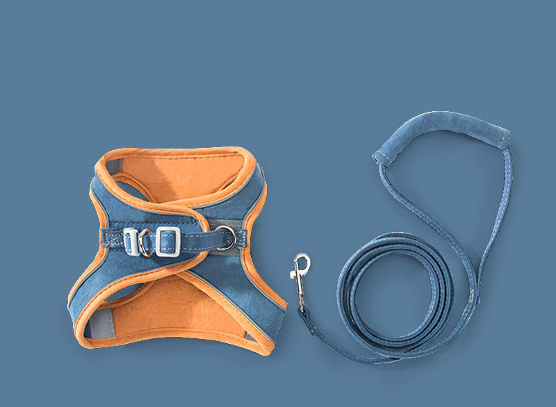Escape-Proof Cat & Small Dog Harness with Leash – Reflective, Breathable Chest Strap for Pets