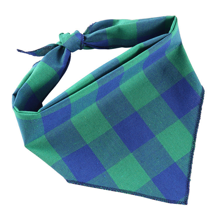 Adjustable Cotton Dog Cat Bandana Triangle Scarf - Soft Pet Neckerchief for Small Medium Large Dogs & Cats