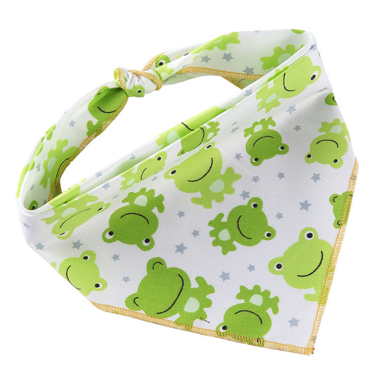 Adjustable Cotton Dog Cat Bandana Triangle Scarf - Soft Pet Neckerchief for Small Medium Large Dogs & Cats