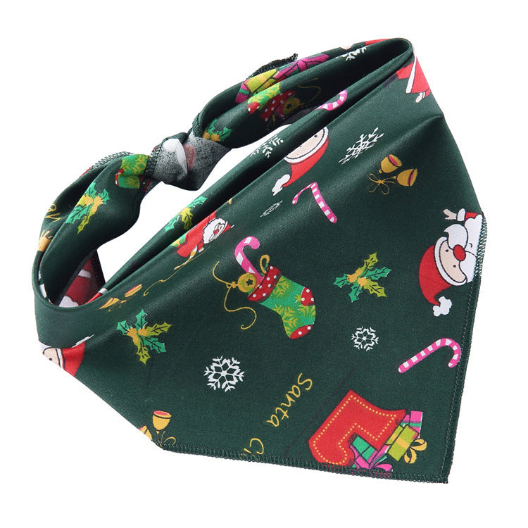 Adjustable Cotton Dog Cat Bandana Triangle Scarf - Soft Pet Neckerchief for Small Medium Large Dogs & Cats