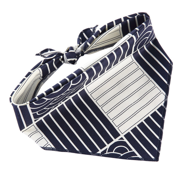 Adjustable Cotton Dog Cat Bandana Triangle Scarf - Soft Pet Neckerchief for Small Medium Large Dogs & Cats