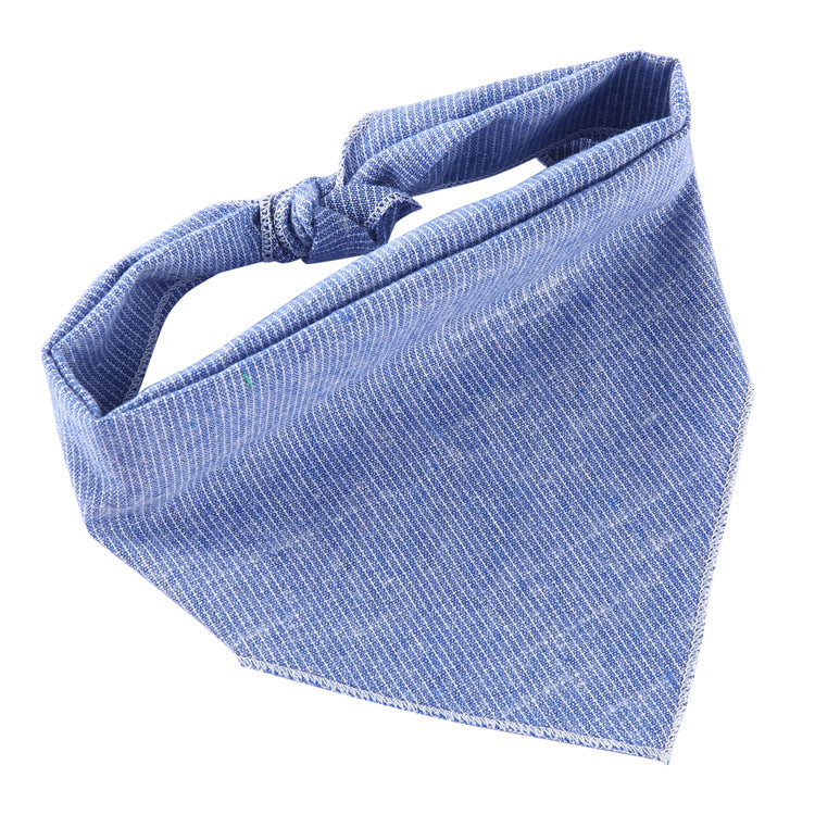 Adjustable Cotton Dog Cat Bandana Triangle Scarf - Soft Pet Neckerchief for Small Medium Large Dogs & Cats