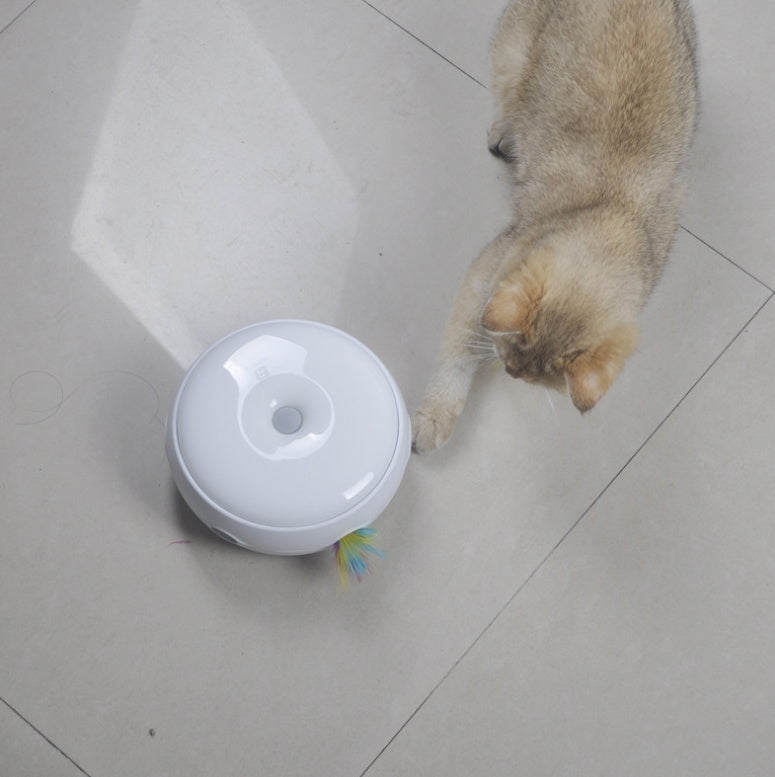 Electric Cat Toy Donut Turntable – Smart Automatic Interactive Funny Cat Stick