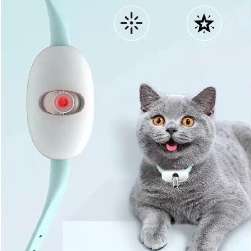 Smart Laser Cat Collar Toy – Automatic USB Rechargeable Teasing Collar