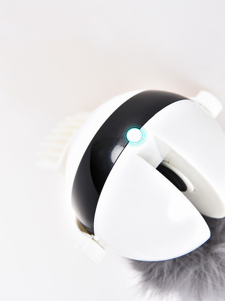 Smart Interactive Cat Toy – Automatic Lifting Teaser Ball with Rabbit Hair