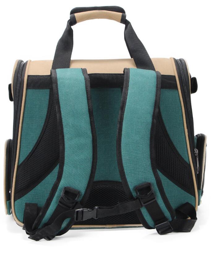 Pet Space Backpack Carrier – Breathable Travel Bag for Dogs & Cats, Large Capacity Oxford Fabric Cage (40×28×36cm)