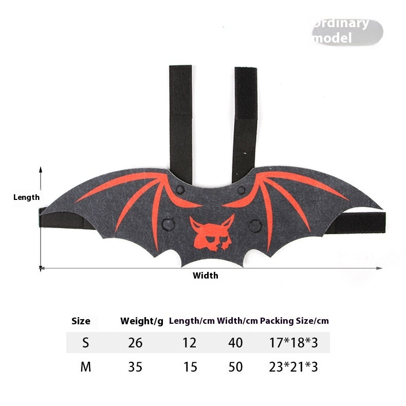 Halloween Pet Bat Wings Costume for Cats & Small Dogs – Cute Pumpkin, Ghost, and Bat Cosplay Outfits
