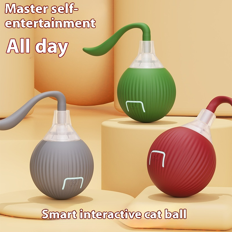 Interactive Cat Toy Ball – Super Drive Rolling Fun for Indoor Cats