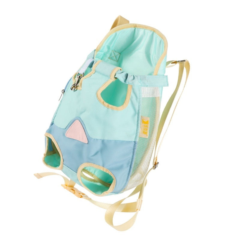 Ultra-Soft Pet Chest Carrier Backpack - Lightweight Breathable Cat & Small Dog Travel Bag with 3 Sizes (M, L, XL)