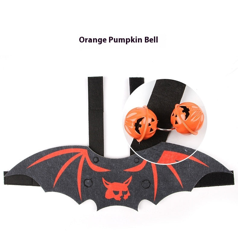 Halloween Pet Bat Wings Costume for Cats & Small Dogs – Cute Pumpkin, Ghost, and Bat Cosplay Outfits