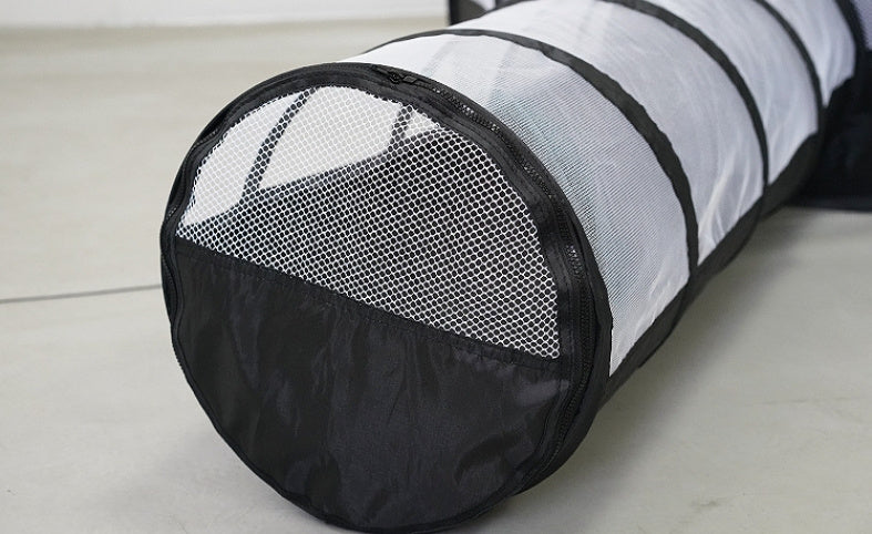 Foldable Cat Tunnel Tent – Removable 2-in-1 Cat Play Tunnel & Bed, Hair-Free, Space-Saving Design