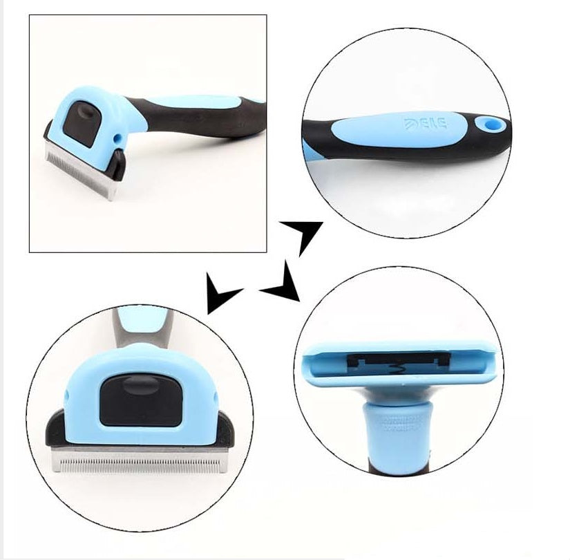 Pet Deshedding Comb for Dogs & Cats – Professional Grooming Tool for Long Hair, Reduces Shedding & Keeps Coat Healthy (S/M/L Sizes)