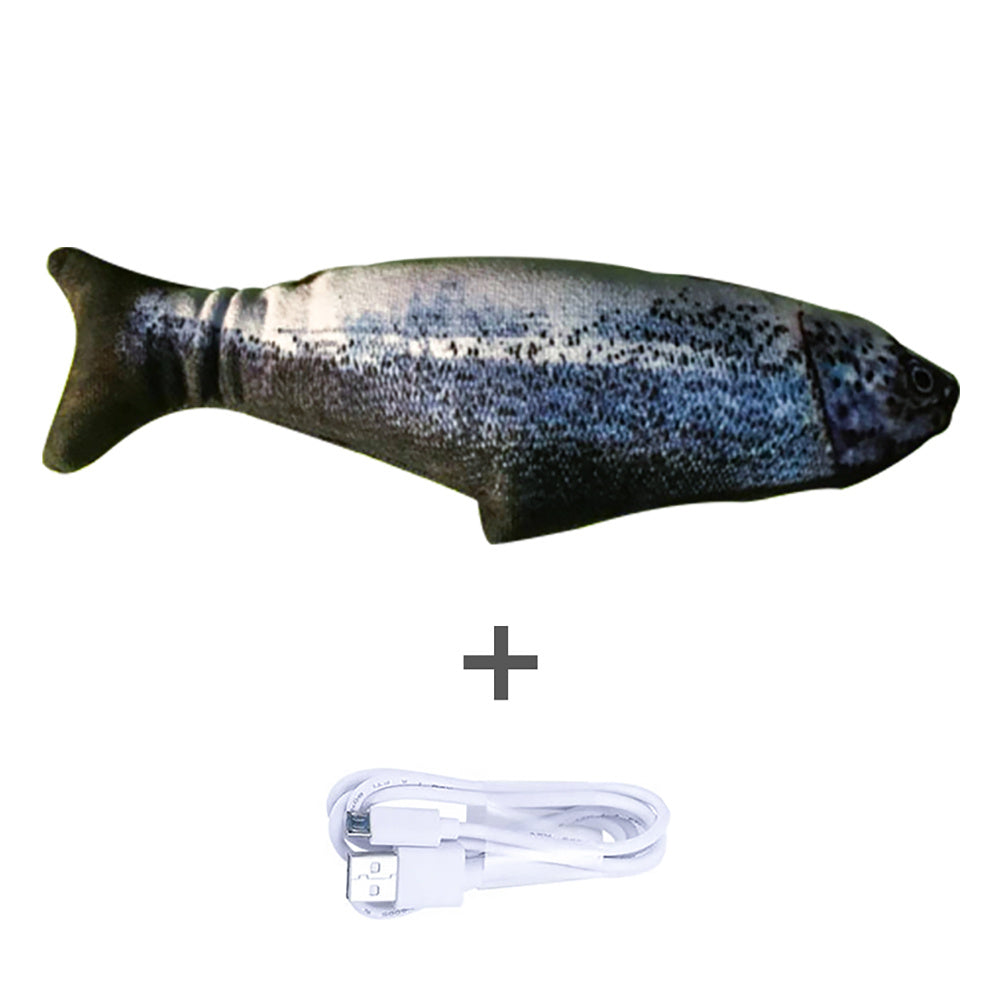 Electric Jumping Fish Cat Toy - Automatic Flopping Motion, Interactive Exercise for Indoor Cats, Kitten Play Toy (No Catnip Version)
