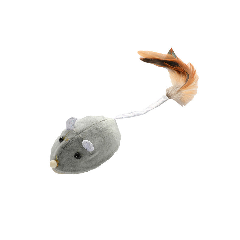 Interactive Electric Mouse Cat Toy with Wand Stick – Battery Powered Chase & Exercise Play