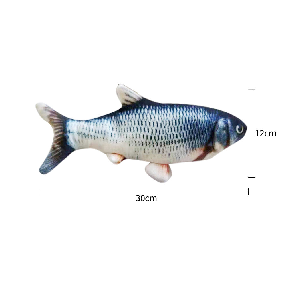 Electric Jumping Fish Cat Toy - Automatic Flopping Motion, Interactive Exercise for Indoor Cats, Kitten Play Toy (No Catnip Version)