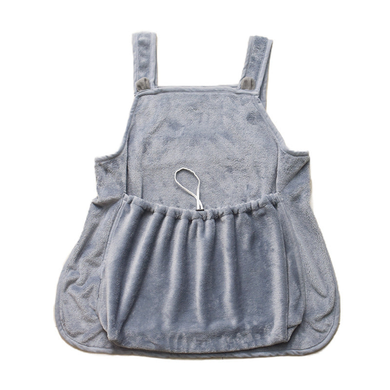 Arctic Velvet Pet Apron - Soft Plush Anti-Grab Camisole Pinafore for Small Dogs Cats 1-7kg