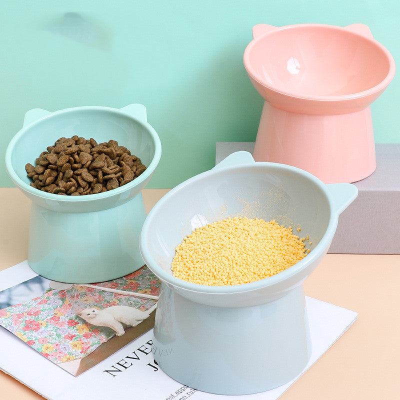 Nordic Tilted Cat & Dog Bowl – Anti-Slip Elevated Pet Food Bowl