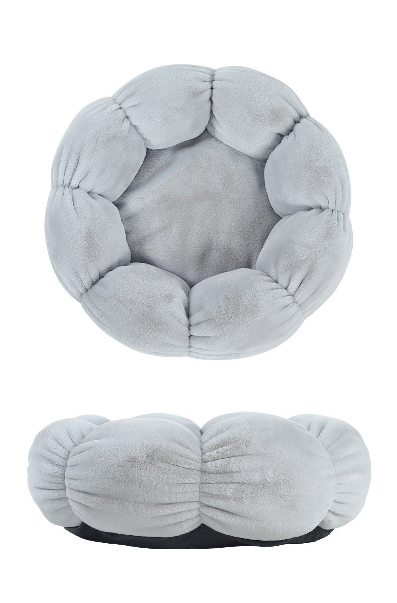Flower Shaped Pet Bed Mat | Soft Dog & Cat Blanket Nest for Small Pets