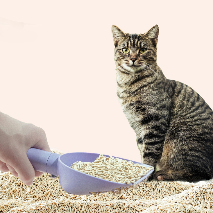 Durable Cat Litter Scoop with Base – Plastic Poop Scooper for Easy Litter Box Cleaning