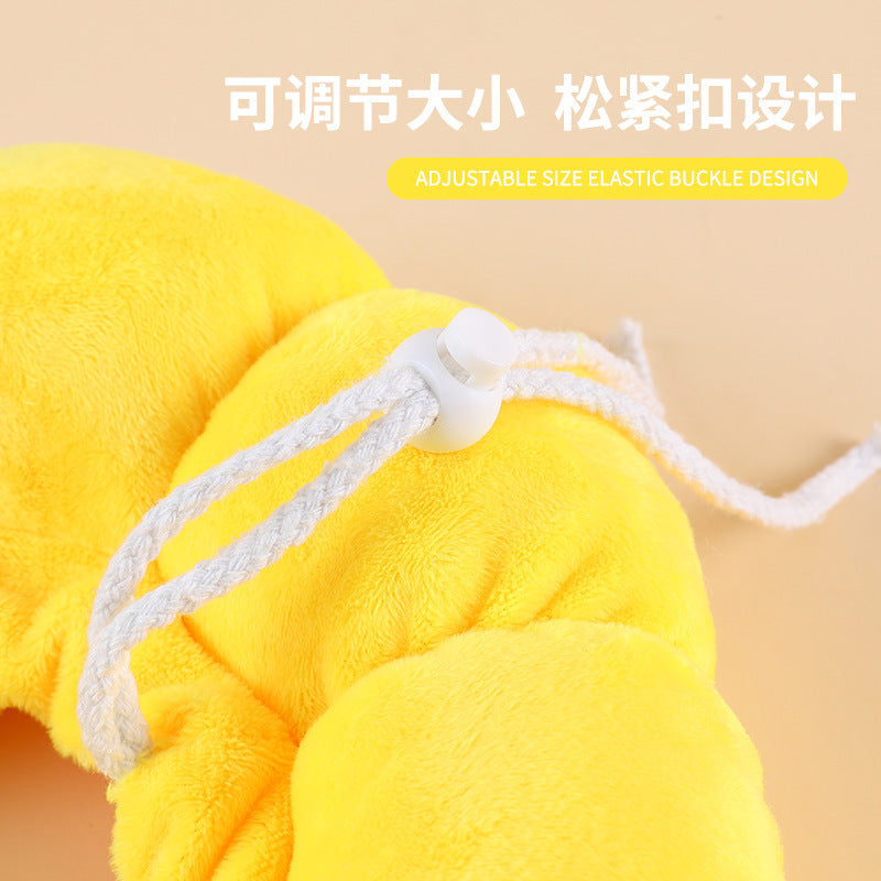 Cute Sunflower Pet Recovery Collar – Soft Cotton Adjustable E-Collar for Cats & Small Dogs, Post-Surgery Wound Healing Cone