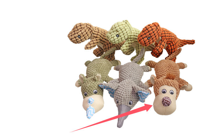 Plush Dog & Cat Toys with Squeaker – Interactive Sounding Pet Puzzle Toys for Small Dogs, Large Dogs & Cats