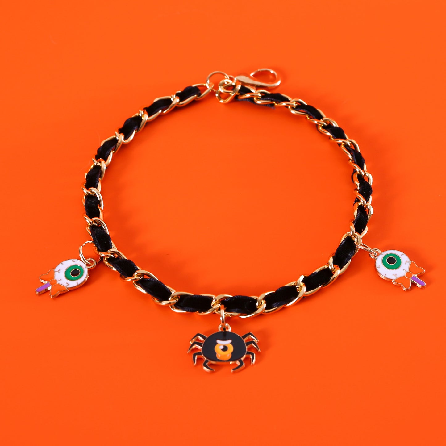 Halloween Pet Collar with Velvet Bat Accessories – Adjustable Pumpkin, Ghost & Spider Necklace for Cats and Dogs