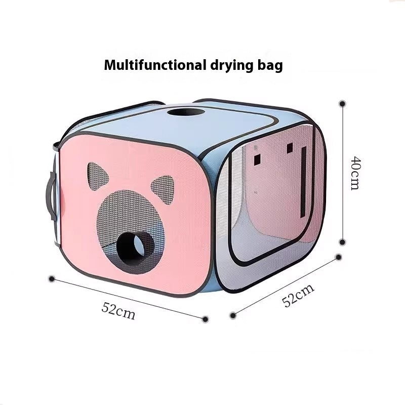 Cat Drying Box – Portable Foldable Pet Hair Dryer for Cats & Dogs