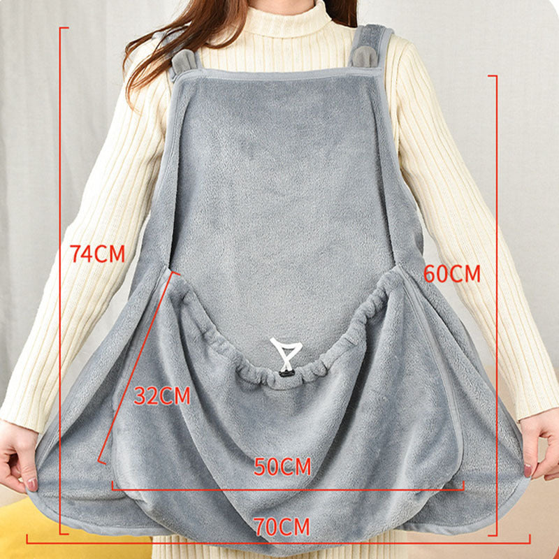 Arctic Velvet Pet Apron - Soft Plush Anti-Grab Camisole Pinafore for Small Dogs Cats 1-7kg