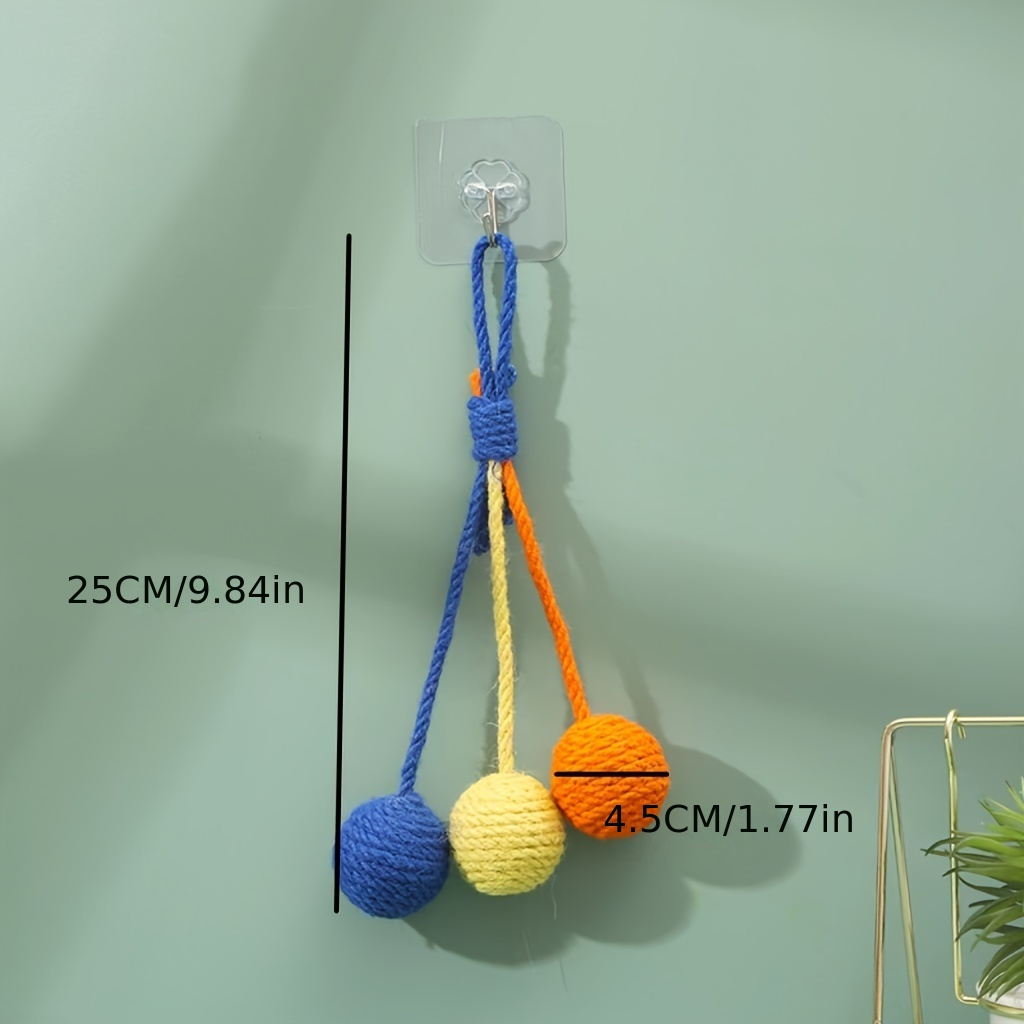 Rolling Sisal Cat Ball - Scratch & Chew Toy for Indoor Pets