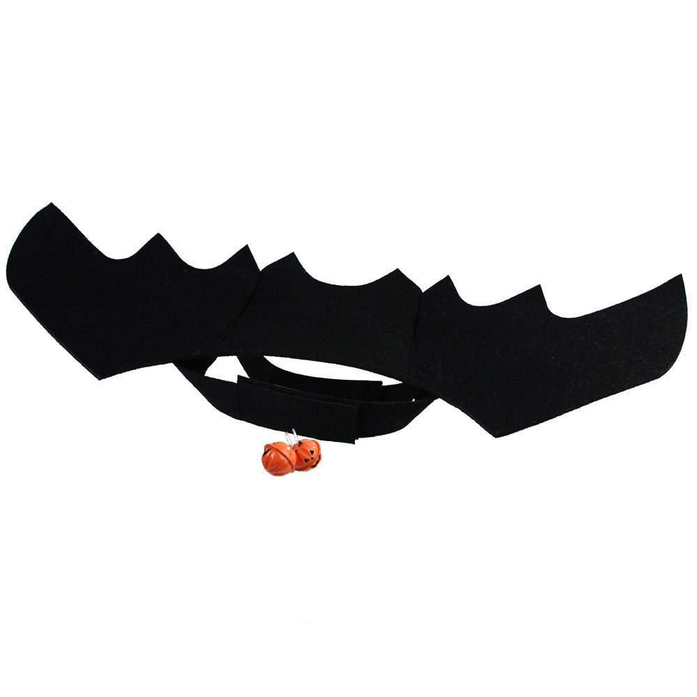 Halloween Pet Bat Wings Costume – Adjustable Felt Cloth Outfit for Cats & Small Dogs