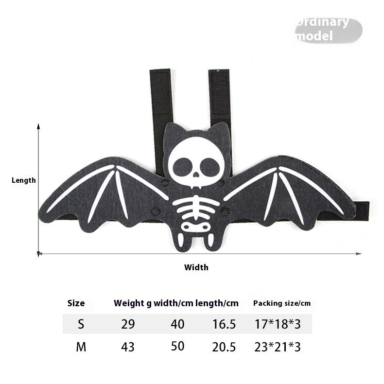 Halloween Pet Bat Wings Costume for Cats & Small Dogs – Cute Pumpkin, Ghost, and Bat Cosplay Outfits