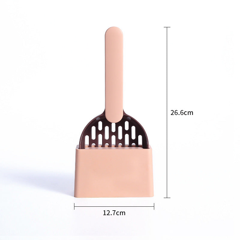 Multifunctional Cat Litter Scoop with Bag Storage – Pet Waste Cleaner for Cats & Dogs