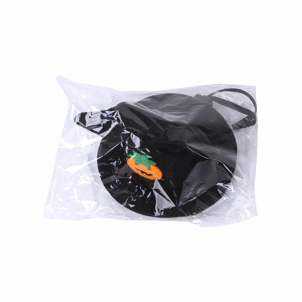 Halloween Cat Pumpkin Hat – Funny Pet Headgear Costume for Cats & Small Dogs, Adjustable Velvet Headwear