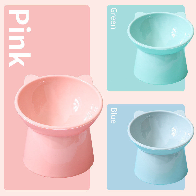 Nordic Tilted Cat & Dog Bowl – Anti-Slip Elevated Pet Food Bowl