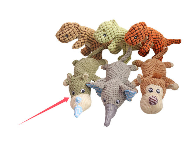 Plush Dog & Cat Toys with Squeaker – Interactive Sounding Pet Puzzle Toys for Small Dogs, Large Dogs & Cats