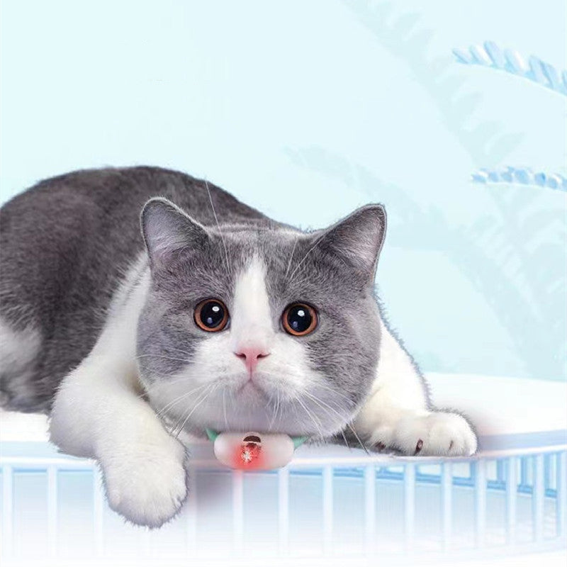 Smart Laser Cat Collar Toy – Automatic USB Rechargeable Teasing Collar