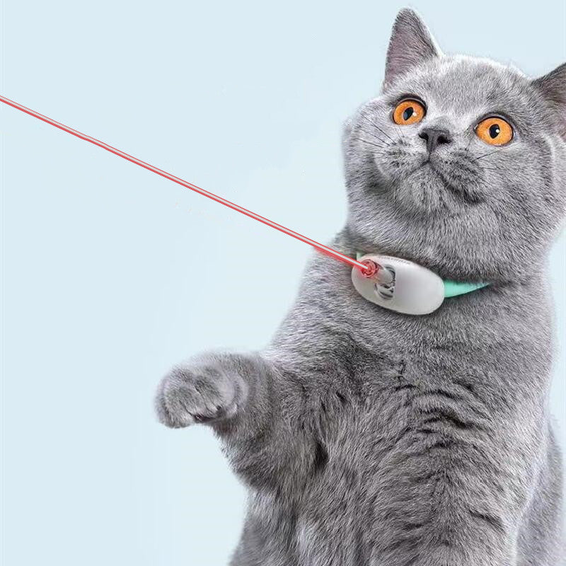 Smart Laser Cat Collar Toy – Automatic USB Rechargeable Teasing Collar