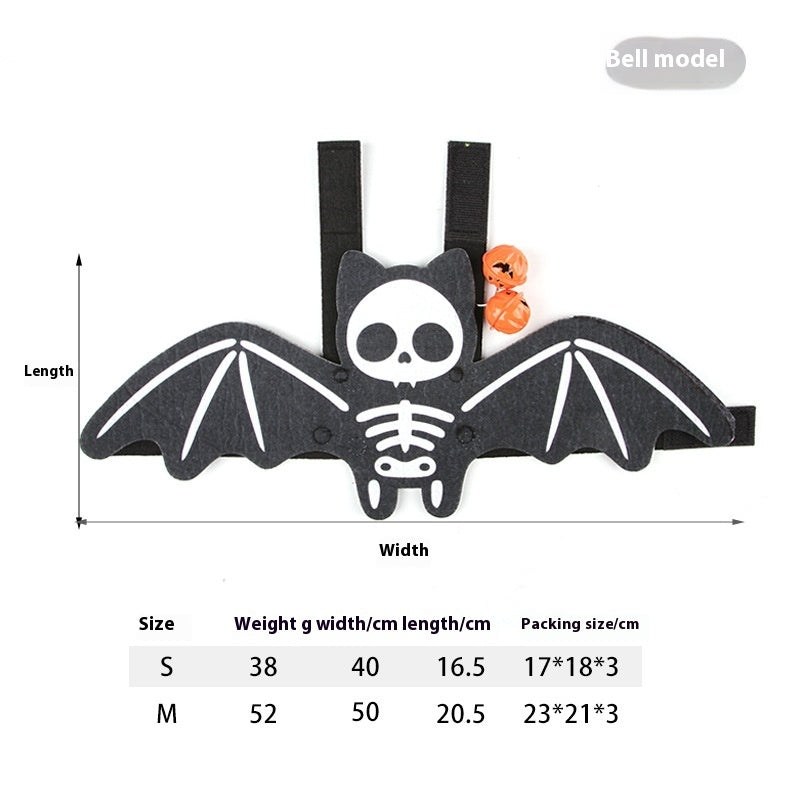 Halloween Pet Bat Wings Costume for Cats & Small Dogs – Cute Pumpkin, Ghost, and Bat Cosplay Outfits