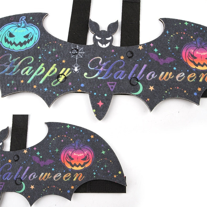 Halloween Pet Bat Wings Costume for Cats & Small Dogs – Cute Pumpkin, Ghost, and Bat Cosplay Outfits
