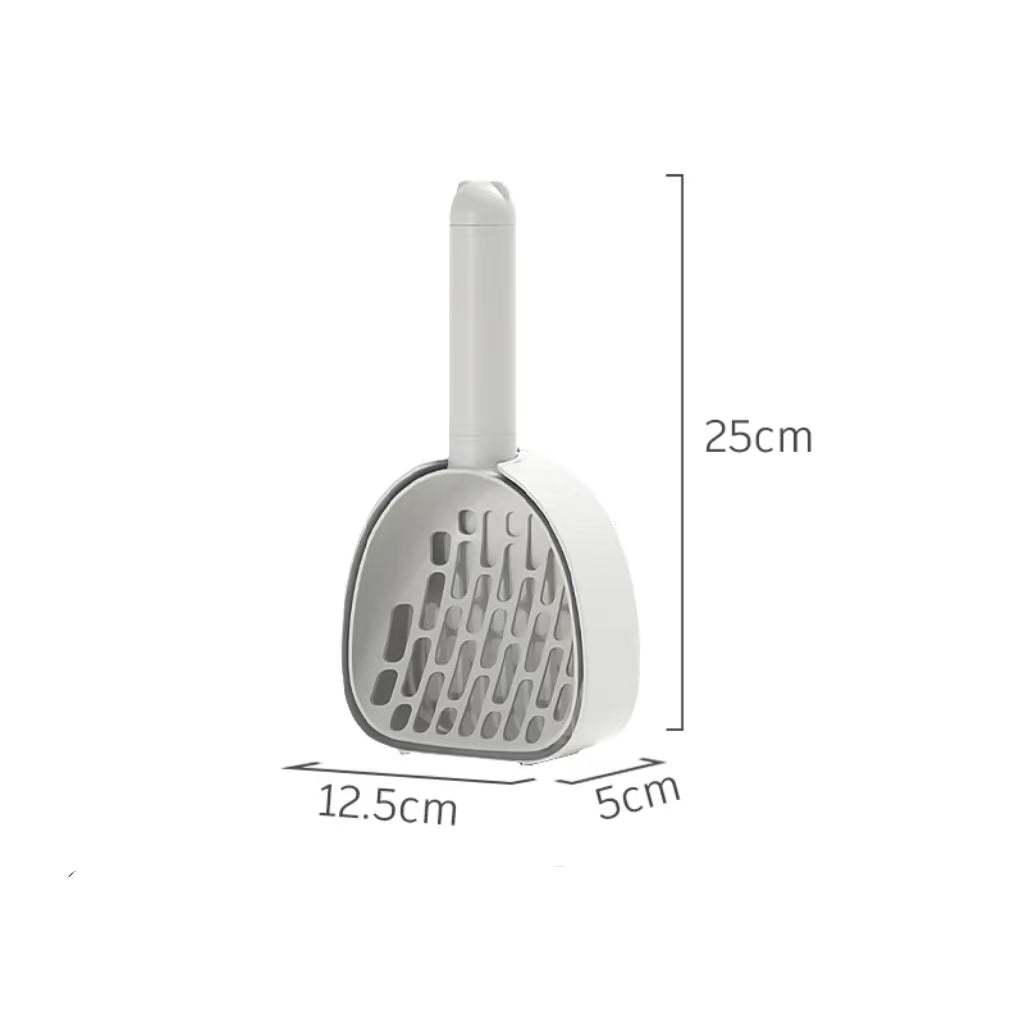Durable Cat Litter Scoop with Base – Plastic Poop Scooper for Easy Litter Box Cleaning