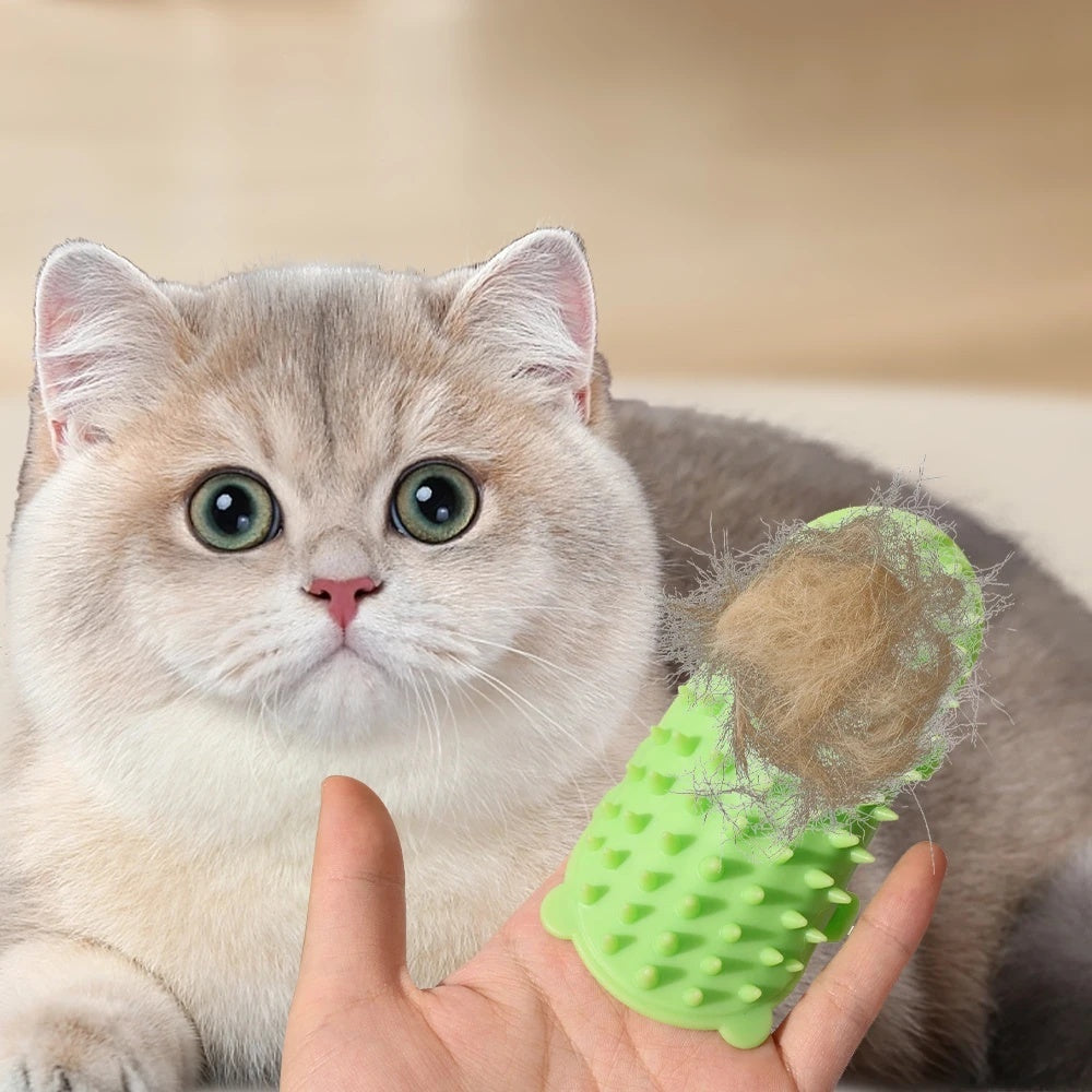 Pet Self-Grooming Corner Brush – Cat Hair Remover & Itch Relief Massager