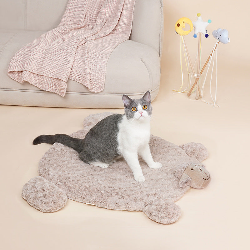 Ultra-Soft Pet Sleeping Mat – Plush Bed for Cats & Small Dogs