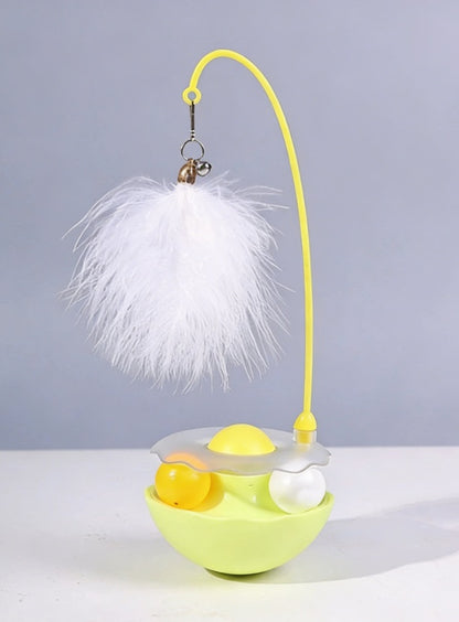 Interactive Cat Toy Ball with Bell – Self-Play Mint Ball Teaser for Indoor Cats