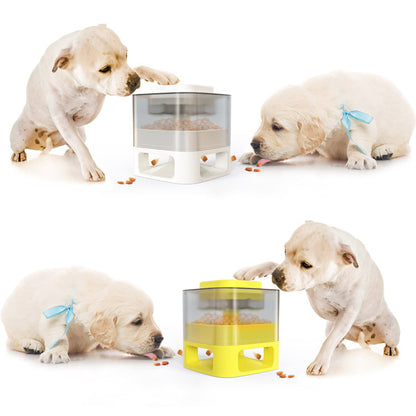 Interactive Dog & Cat Food Feeder Toy | Slow Feeder Puzzle Dispenser with Suction Cups